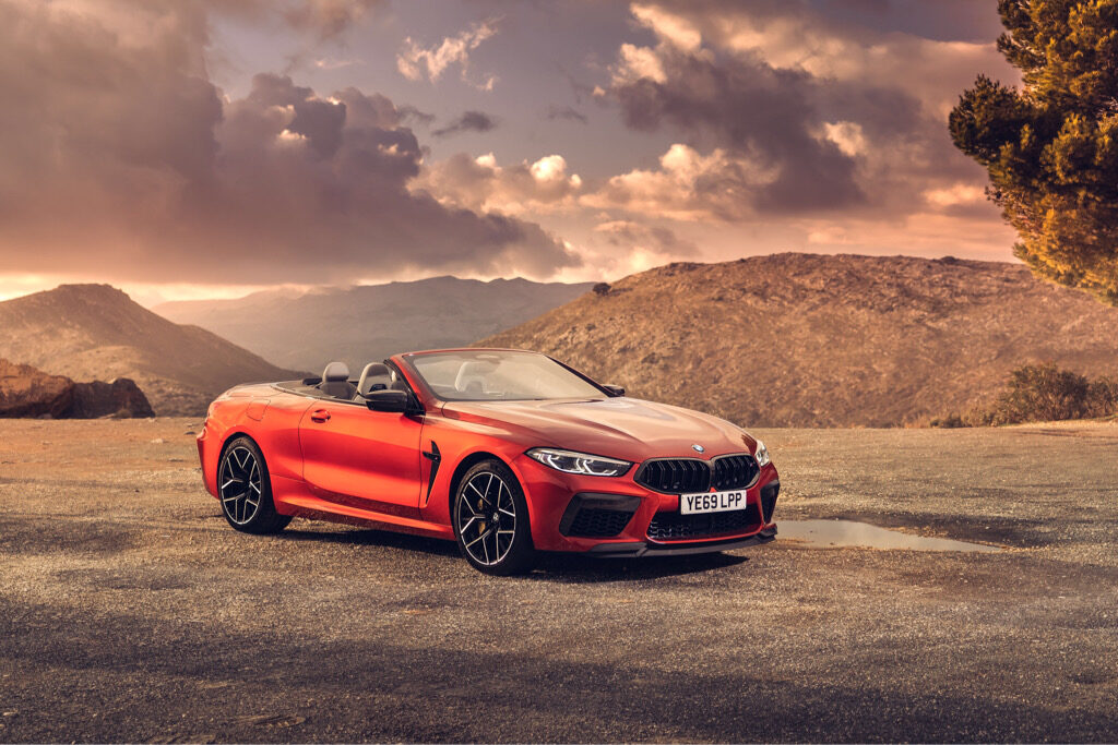 BMW M8 Competition Convertible w naturze. Dodatkowa sesja zdjęciowa prosto z Wysp.