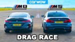 WIDEO: Drag Race BMW M5 vs BMW M8. Który model Competition jest szybszy?