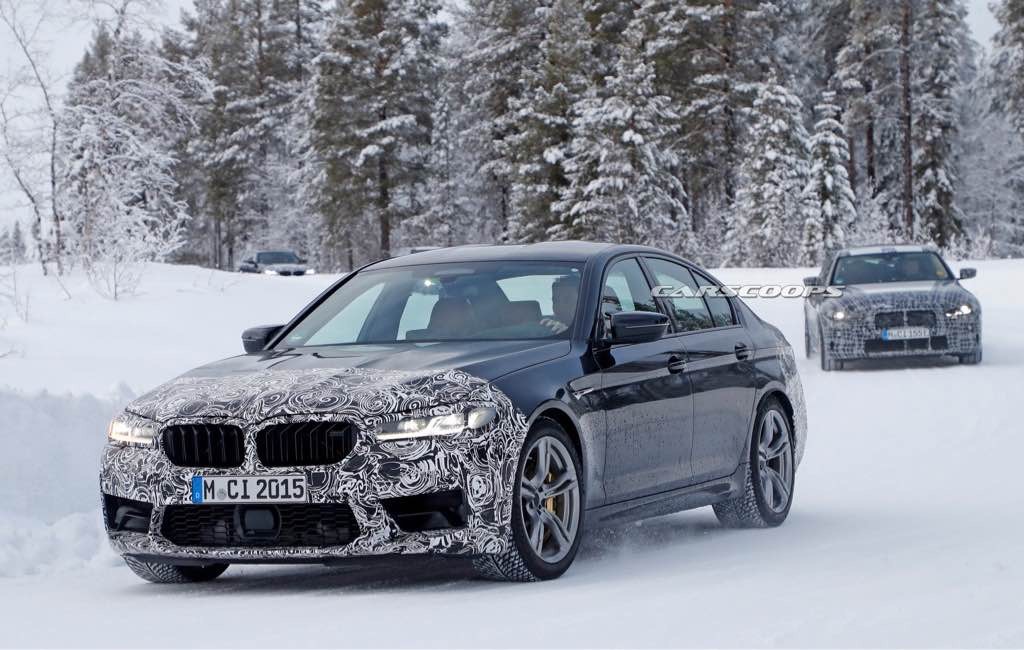 SPY SHOTS: Nadchodzące BMW M5 LCi przyłapane na testach drogowych