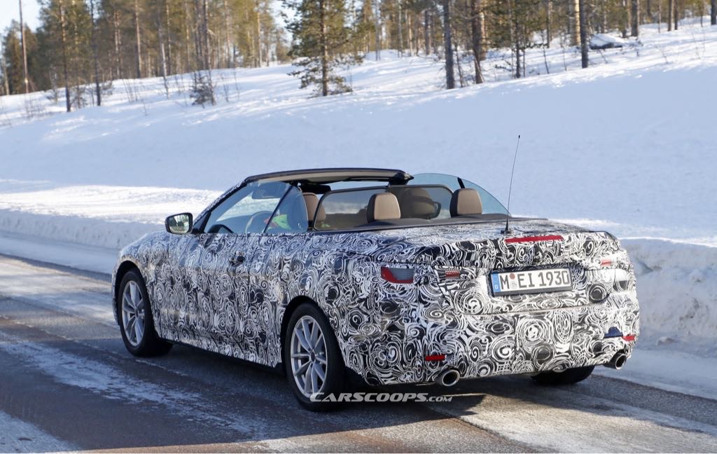 SPY SHOTS: BMW serii 4 Convertible