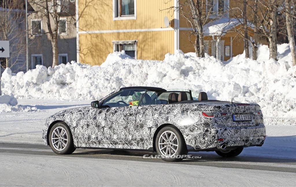 SPY SHOTS: BMW serii 4 Convertible