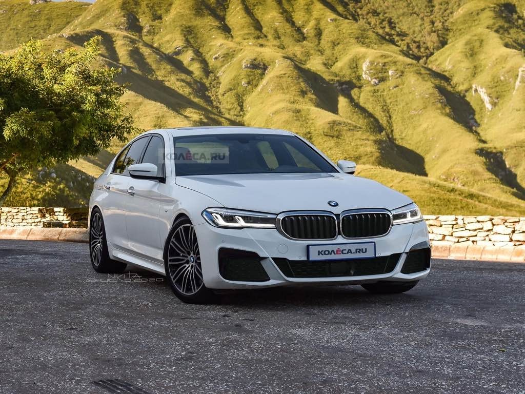 Nowe BMW serii 5 G30 po faceliftingu na cyfrowej wizualizacji