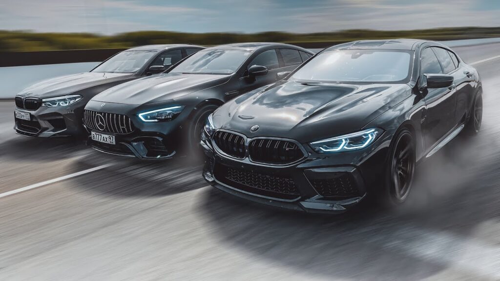 WIDEO: BMW M8 vs AMG GT 63 S vs BMW M5 Competition