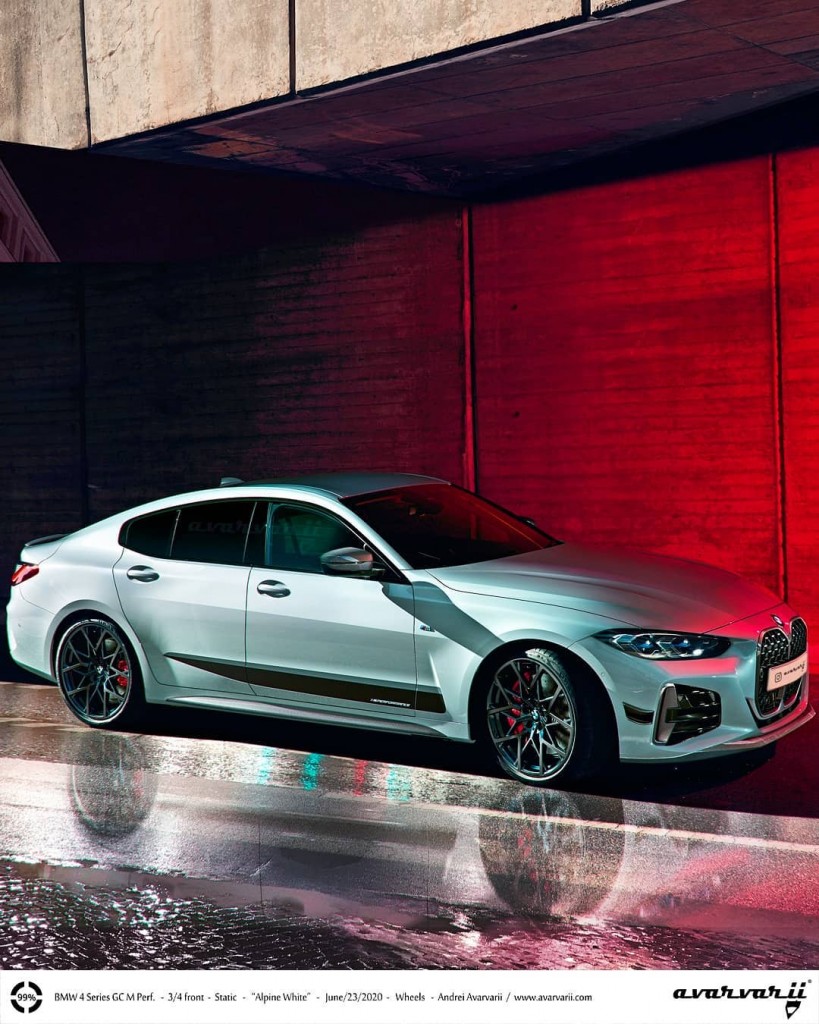 Cyfrowa wizualizacja: BMW 4 Gran Coupé z akcesoriami M Performance