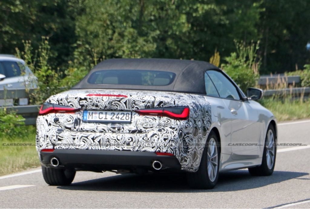BMW 4 Convertible 2021 praktycznie bez kamuflażu!