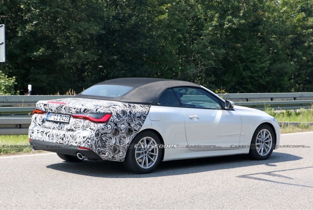 BMW 4 Convertible 2021 praktycznie bez kamuflażu!