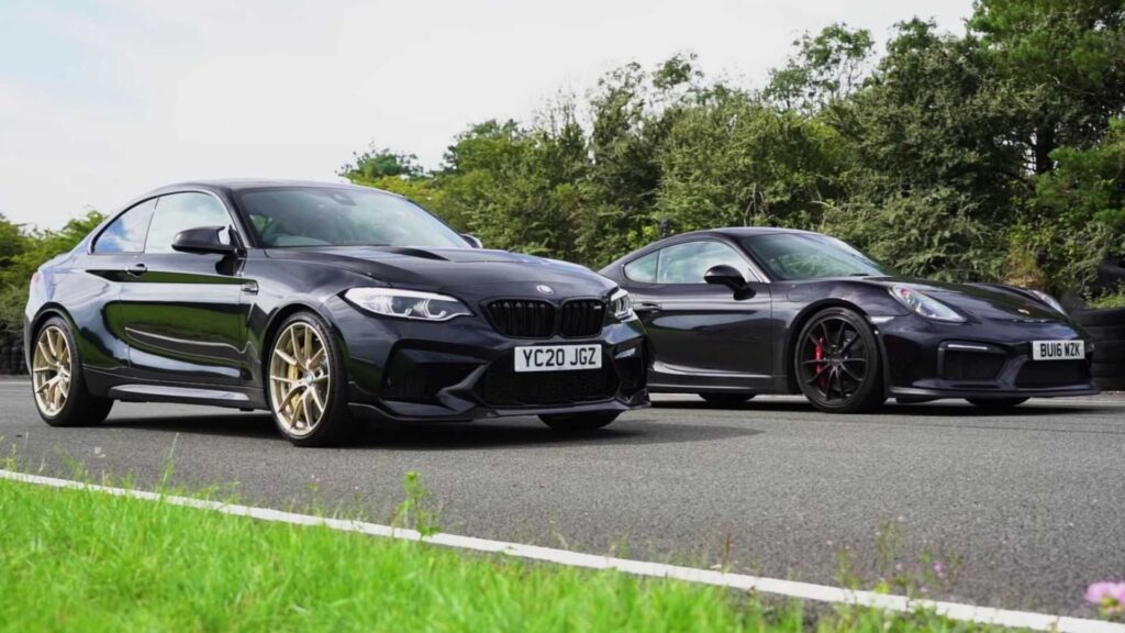 DRAG RACE: BMW M2 CS vs Porsche Cayman GT4