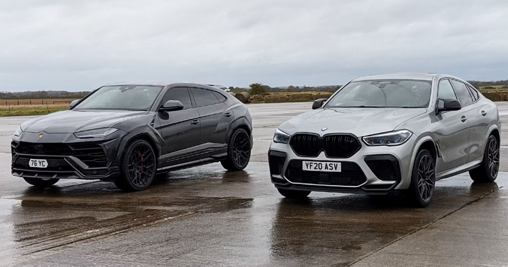 DRAG RACE: Lamborghini Urus vs BMW X6M Competition