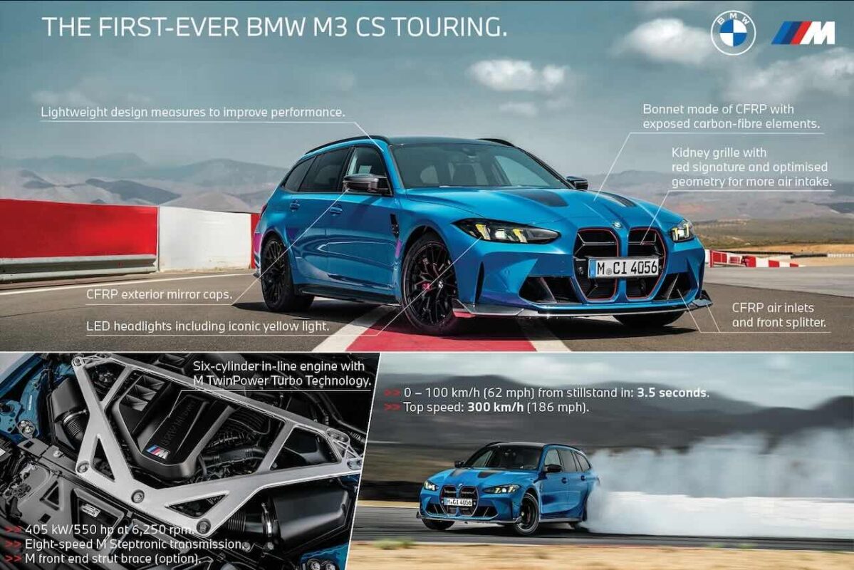Nowe BMW M3 CS Touring: Ekstremalne osiągi w praktycznym wydaniu