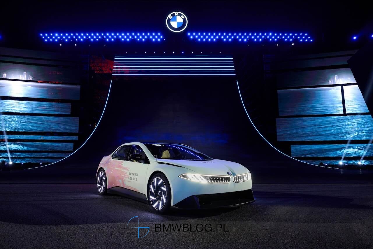 Design BMW Neue Klasse z przodu i z boku