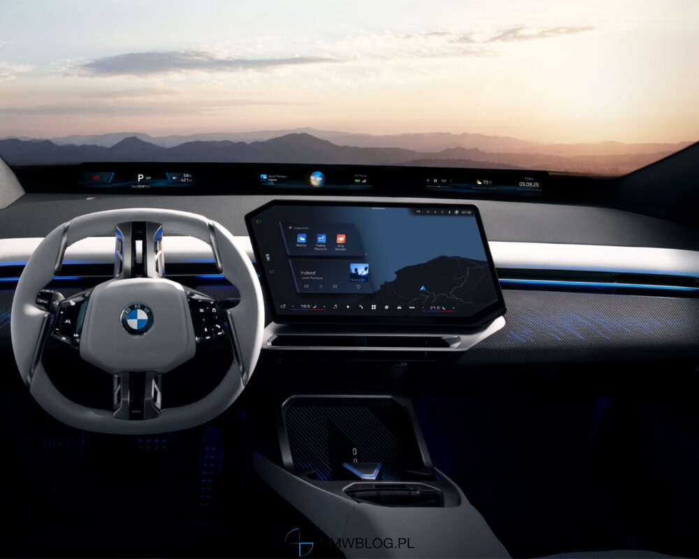 Wnętrze BMW iX3 Neue Klasse kokpit premium