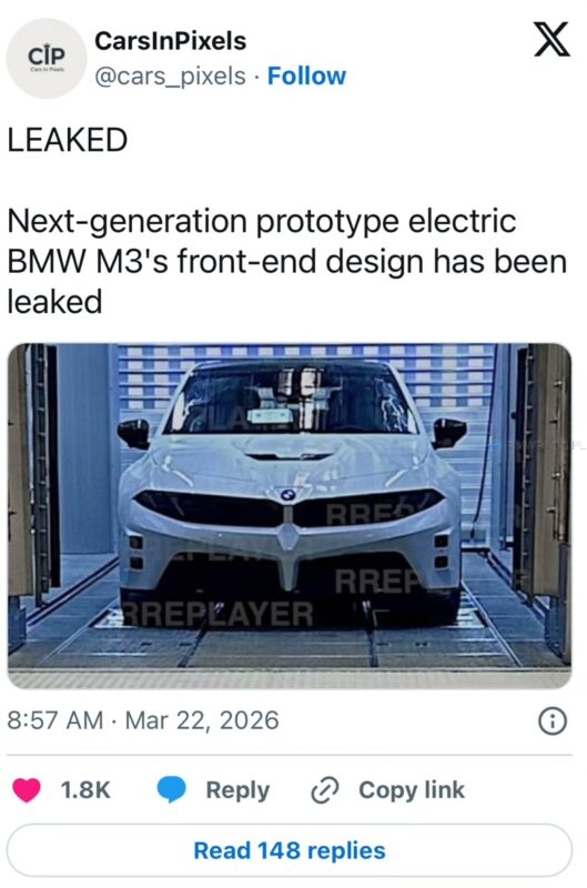 BMW iM3 wyciekło! Tak wygląda elektryczne M3 (2027)